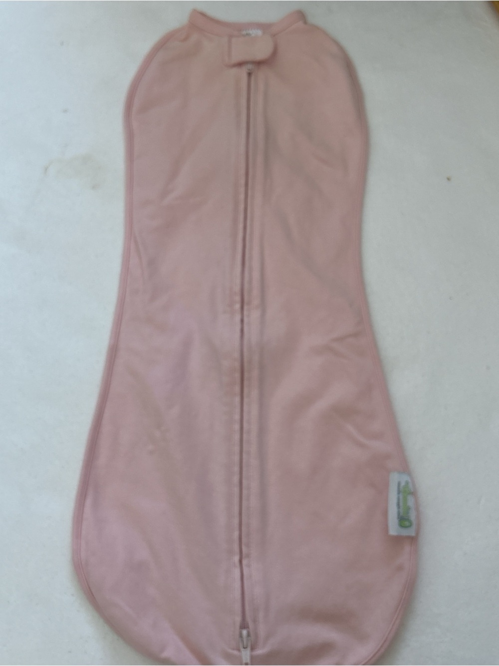 Woombie Houdini style sleepsack swaddle sleep sack pod big baby 14-19 lbs Pink b